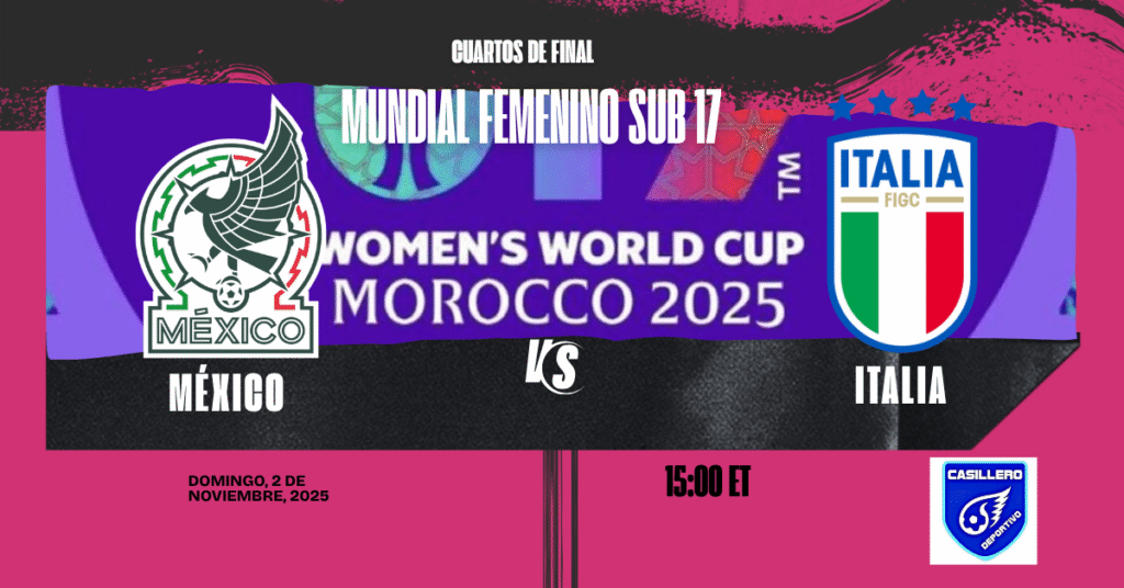 México y Brasil en Cuartos de Final del Mundial Sub 17 Femenino de la FIFA post para instagram de futbol femenino grunge en rosa oscuro con blanco (anuncio para facebook)